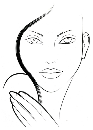 Фейсчарт для визажа глаза