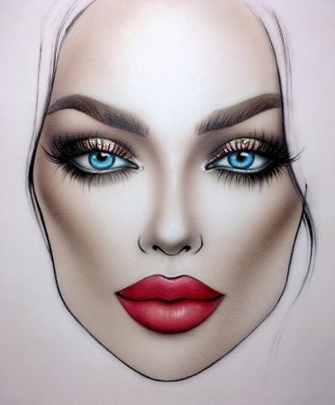 Визажист рисунок