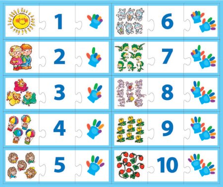 Карточки для изучения цифр