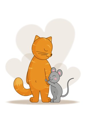 Кот и мышь любовь