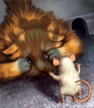 Мышонок и кошка