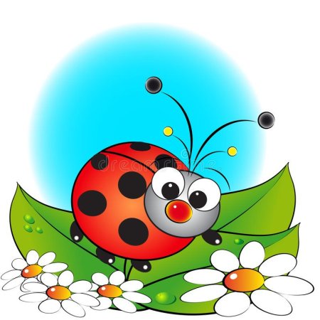 Алмазная вышивка Божья коровка