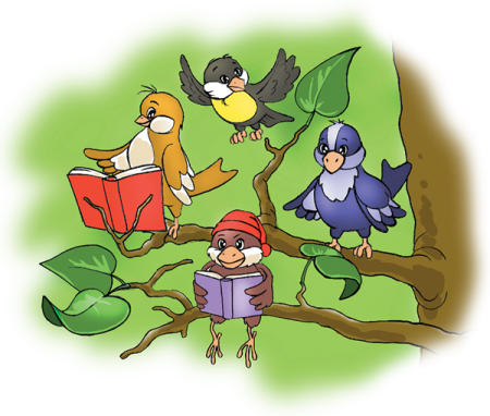 Птичья школа Борис Заходер иллюстрации