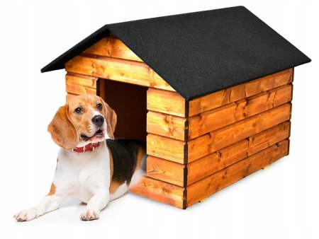 Домик для собак деревянный