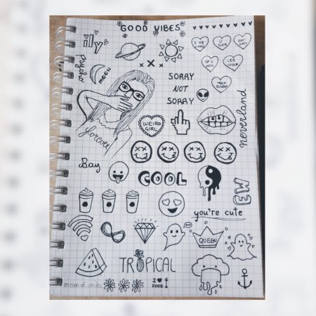 Рисунки для скетчбука лёгкие маленькие