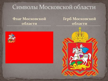 Флаг и герб Московской области