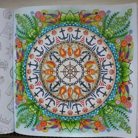 Затерянный океан раскраска Раскрашенные картинки