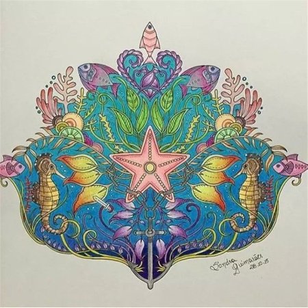 Затерянный океан раскраска Раскрашенные картинки