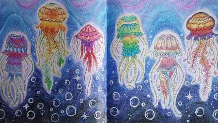 Раскраска море и пляж антистресс