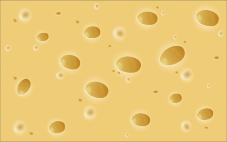 Сыр с дырками вектор