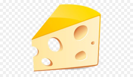 Кусочек сыра с дырками