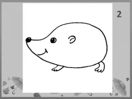 Ежик для рисования без иголок