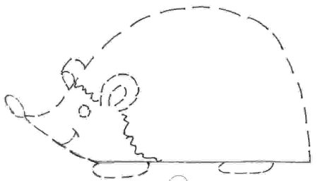 Шаблон Ёжика без иголок