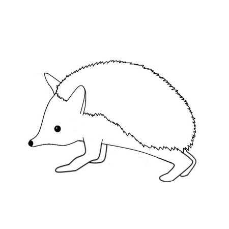 Ежик для рисования без иголок