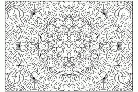 Мандала с мелкими деталями
