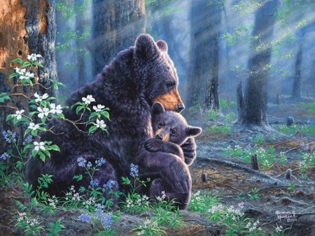 Живопись Абрахам Хантер медведи