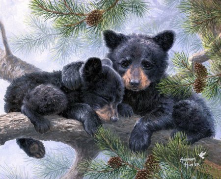 Абрахам Хантер Медвежонок картина