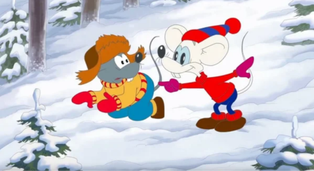 Кот Леопольд зимой