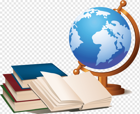 Глобус с книгами рисунок