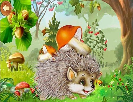 Ежик и грибочек