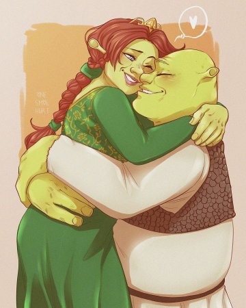 Шрек и Фиона любовь