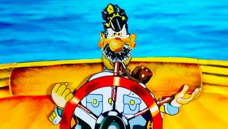 Советский мультфильм Капитан Врунгель