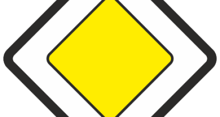 Дорожный знак 2.1 Главная дорога