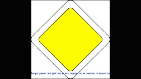 Дорожный знак Главная дорога