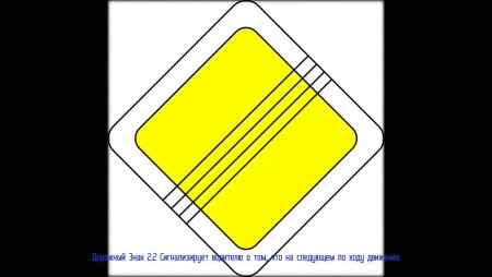 Знак Главная дорога и Уступи дорогу