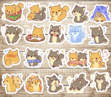 Милые наклейки