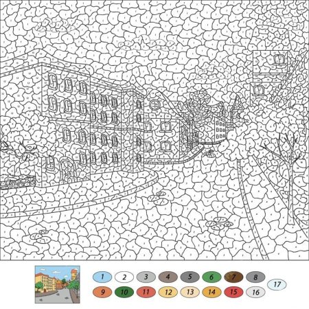 Раскраски по номерам для взрослых
