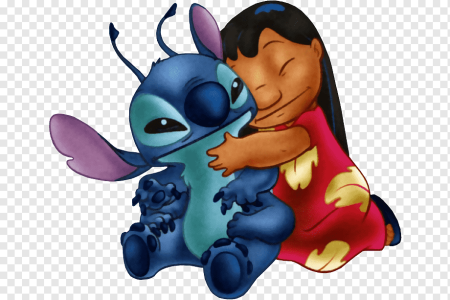 Лило и Стич обнимашки