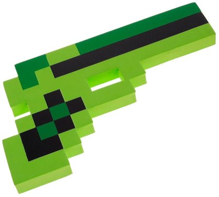 Пистолет пиксельный Toypost майнкрафт