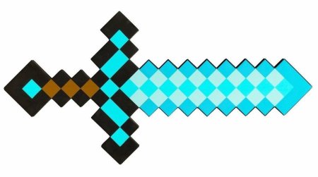 Меч из МАЙНКРАФТА на белом фоне