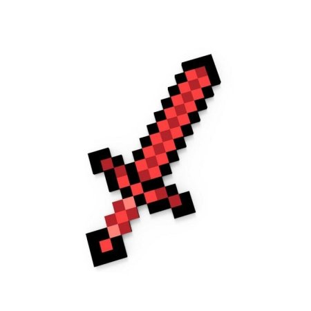 Меч пиксельный красный 60см