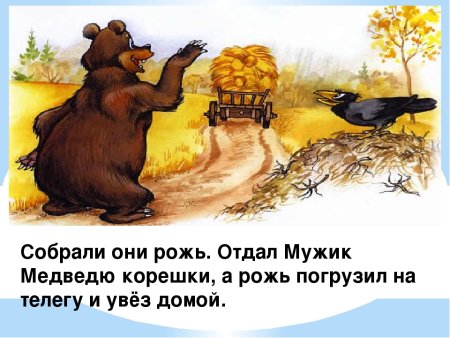 Медведь из сказки вершки и корешки