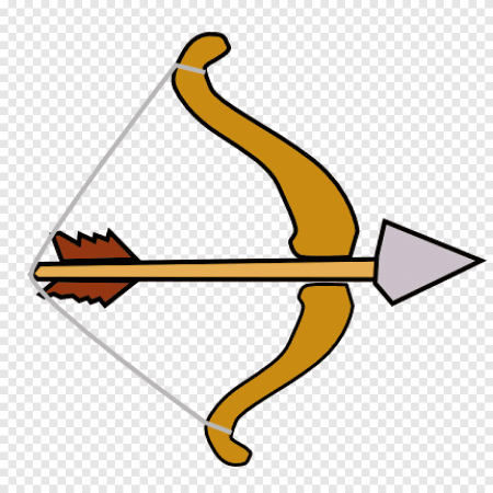 Мультяшный лук и стрелы