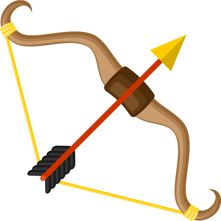 Лук и стрелы символ