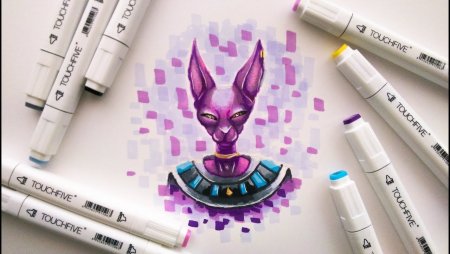 Рисунки спиртовыми маркерами