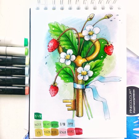 Спиртовые маркеры для рисования