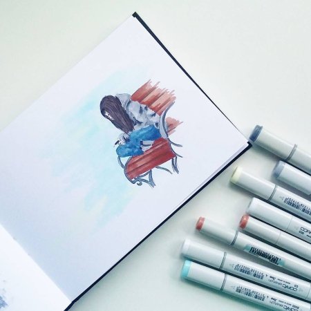 Скетчбук для спиртовых маркеров