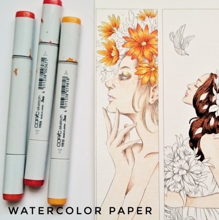 Скетчи спиртовыми маркерами