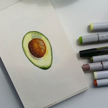 Легкий рисунок спиртовыми маркерами