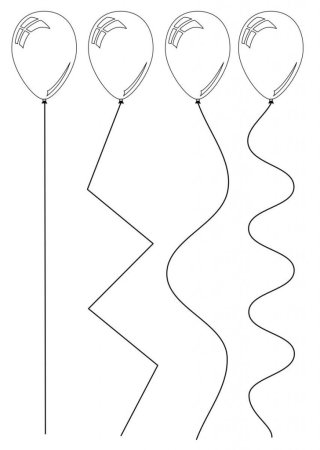 Линии для вырезания для детей