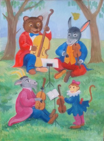 Басня Крылова музыканты