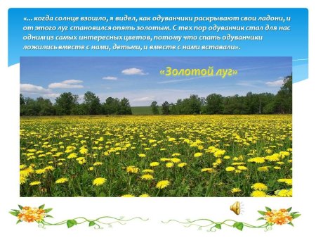 Рассказ Пришвина золотой луг