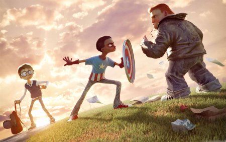 Веселые дети арт