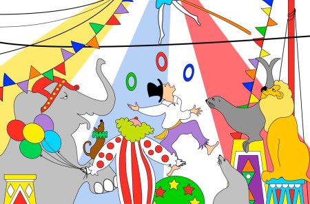 Цирк рисунок