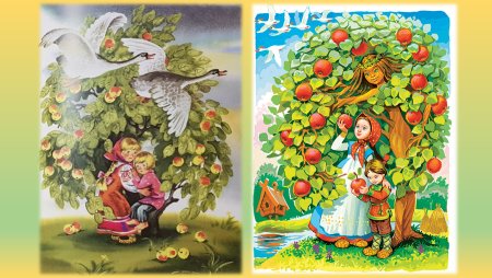 Сказка гуси лебеди для детей