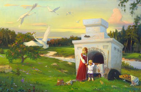 Сказка гуси лебеди